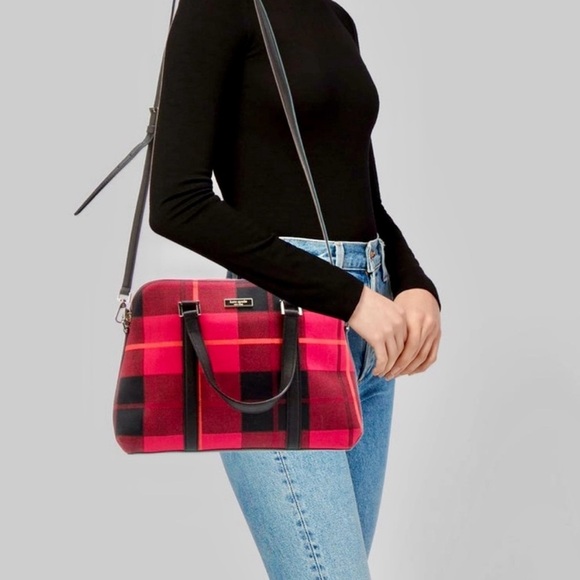 kate spade Handbags - Kate Spade Red and Black Plaid Purse